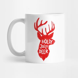 Holly Jolly Deer - Christmas Deer Mug